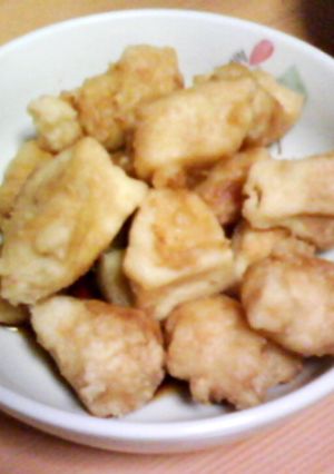 高野豆腐でナンチャッテ鶏唐揚げ-レシピのメイン写真