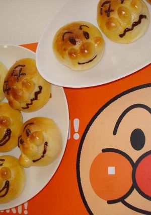 ふわふわアンパンマン♪-レシピのメイン写真