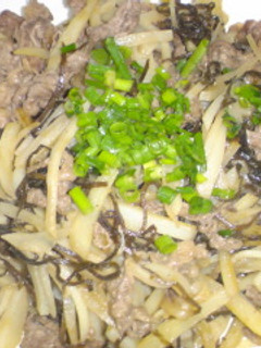 牛肉とじゃがいもの塩昆布いため-レシピのメイン写真