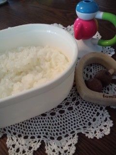 レンジで離乳食のおかゆ〜5倍粥〜後期-レシピのメイン写真