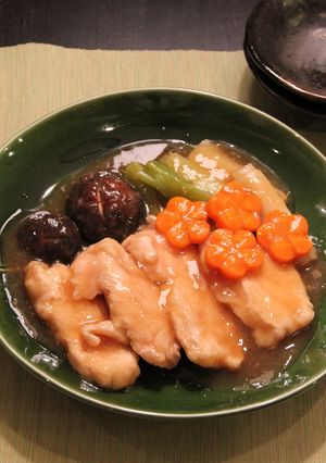 驚きのやわらかさ～鶏むね肉で治部煮-レシピのメイン写真