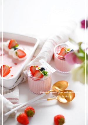 ティラミス風♡♡苺のムース-レシピのメイン写真
