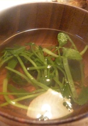 せりのお吸い物-レシピのメイン写真