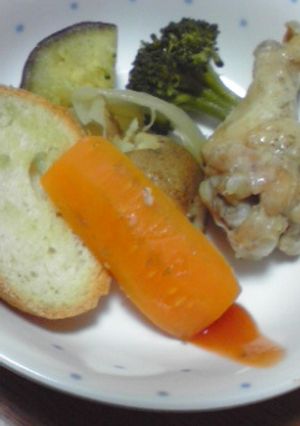 根菜と鶏肉の蒸し物-レシピのメイン写真