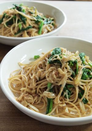 菜の花と切り干し大根のパスタ-レシピのメイン写真