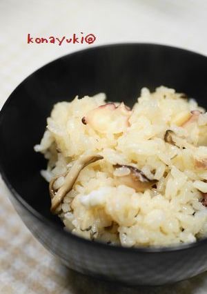タコと竹の子と鯛の味ごはん-レシピのメイン写真