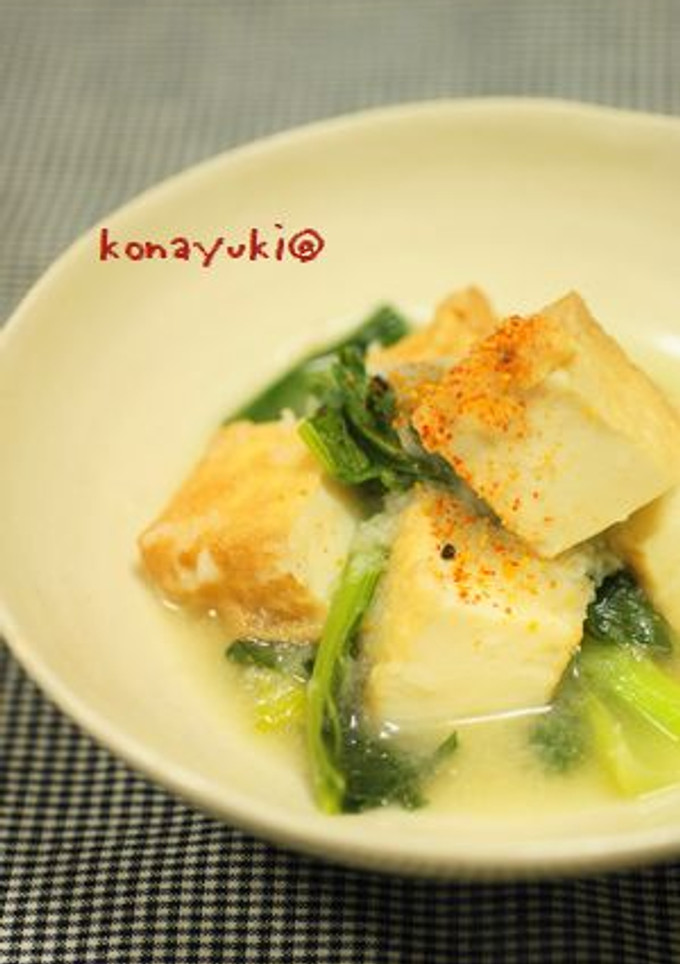 厚揚げと小松菜のおろし煮-レシピのメイン写真