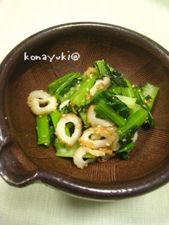 お弁当おかず:小松菜のゴマ炒め-レシピのメイン写真