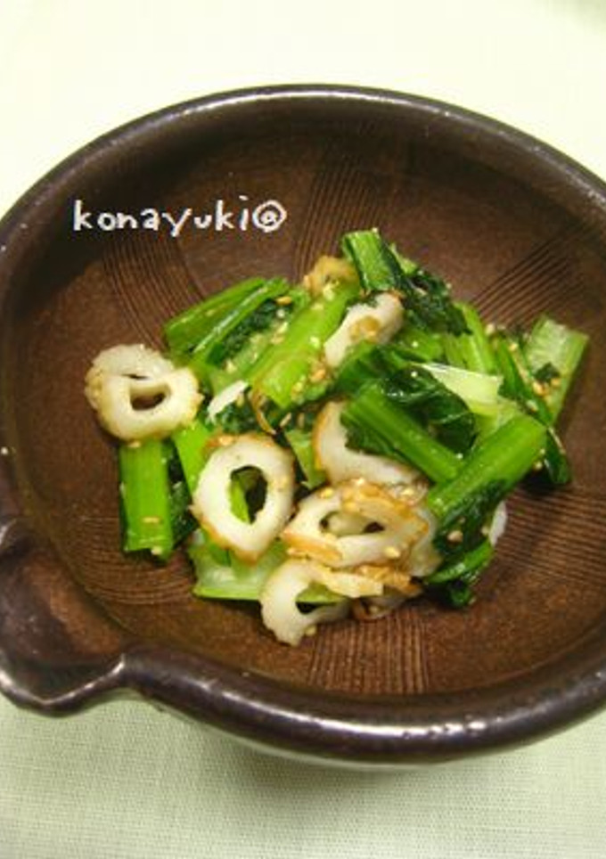 お弁当おかず：小松菜のゴマ炒め-レシピのメイン写真