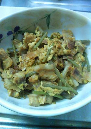 春の味! つわと豚肉の卵とじ-レシピのメイン写真