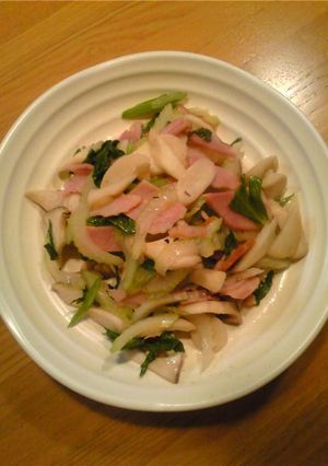 セロリとエリンギとベーコンの炒め物-レシピのメイン写真