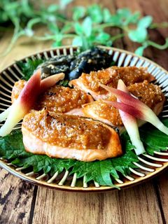 鮭のゴマ味噌焼き-レシピのメイン写真