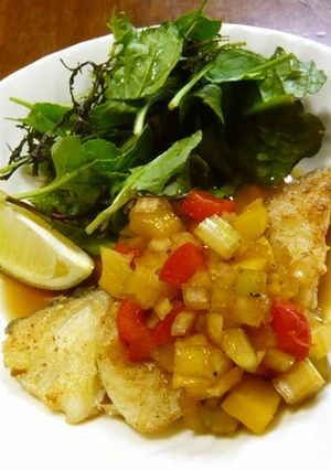 白身魚のムニエル♪香味ソース♪-レシピのメイン写真