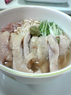 はんなり鶏梅うどん♪-レシピのメイン写真