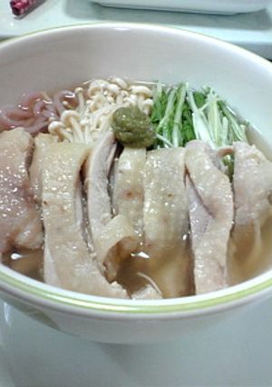 はんなり鶏梅うどん♪-レシピのメイン写真