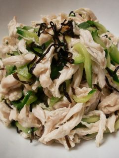 蒸し鶏ときゅうりの塩こんぶ和え-レシピのメイン写真