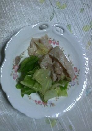 簡単☆キャベツと豚肉のゆず胡椒和え-レシピのメイン写真