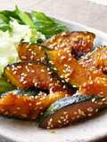 フライパンで！簡単かぼちゃの甘辛焼き