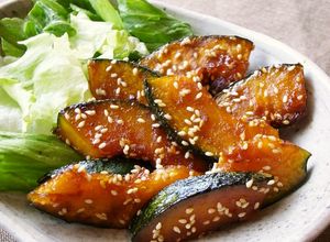 フライパンで！簡単かぼちゃの甘辛焼き-レシピのメイン写真