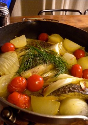 簡単♪フェンネルと魚のサフラン風味タジン-レシピのメイン写真