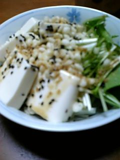 水菜と豆腐のサラダ-レシピのメイン写真