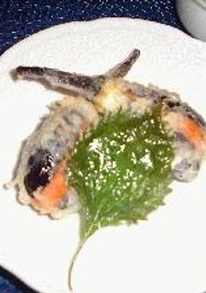 なすのサーモンはさみ揚げ-レシピのメイン写真