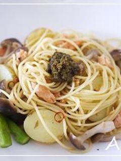☆鮭&新じゃがのパスタ(ジェノベーゼ)☆-レシピのメイン写真