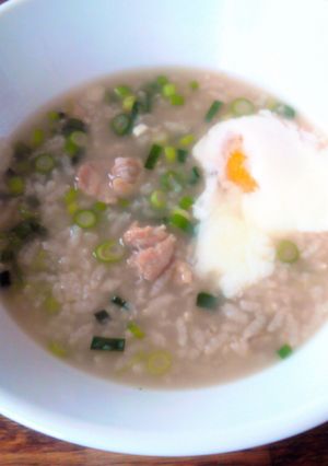 鶏雑炊♥温玉のっけ♪-レシピのメイン写真