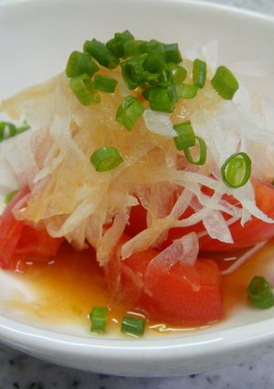 冷やしてどうぞ♪めんつゆトマト☆-レシピのメイン写真
