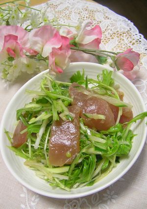 新玉ねぎ de お刺身マリネ～グリーン野菜もたっぷり♡-レシピのメイン写真