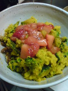 かぼちゃサラダのイチゴソースかけ-レシピのメイン写真