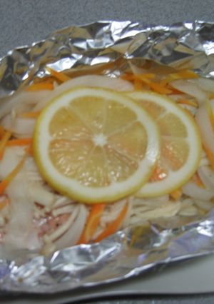 さけとレモンのホイル焼き-レシピのメイン写真