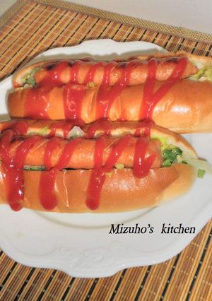 朝からガッツリ！我が家のホットドック-レシピのメイン写真