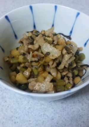 オススメ♪筍と野沢菜のピリ辛炒め-レシピのメイン写真