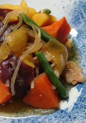 ホクホク♪さつまいもの肉じゃが-レシピのメイン写真