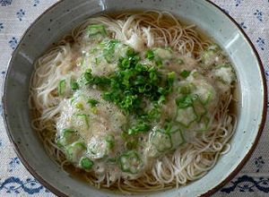 梅オクラとろろのぶっかけそうめん-レシピのメイン写真