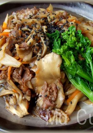 牛肉と舞茸のきんぴらふう-レシピのメイン写真