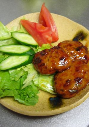 鶏つくねのバーグ照焼き-レシピのメイン写真