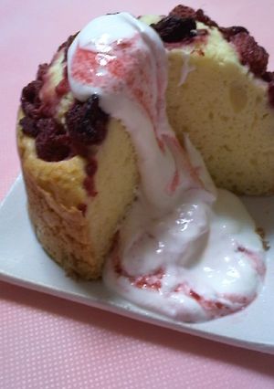 簡単!ワンボールでラズベリーケーキ-レシピのメイン写真