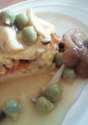 ひき肉の豆腐はさみ蒸し★簡単で豪華に-レシピのメイン写真