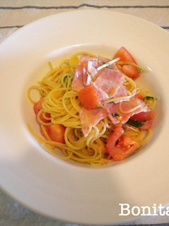 アンチョビとトマトのパスタ-レシピのメイン写真