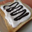 チョコ&クリームのデザートトースト