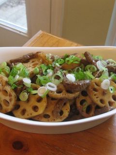 牛肉とレンコン炒め☆オイスターカレー味☆-レシピのメイン写真