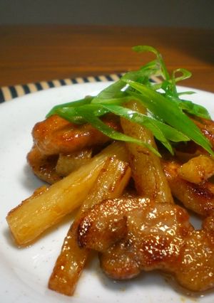 豚肉と長芋の甘酢炒め-レシピのメイン写真