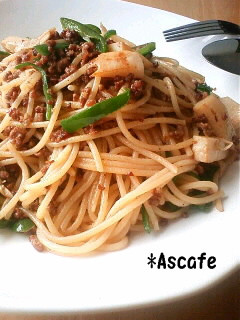 筍と挽き肉の和風パスタ♪-レシピのメイン写真
