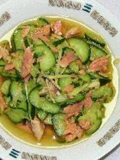 胡瓜と塩鮭の酢の物-レシピのメイン写真