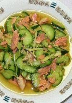 胡瓜と塩鮭の酢の物-レシピのメイン写真