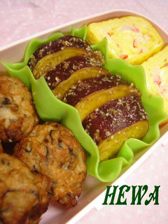 お弁当用*レンジでさつまいも煮-レシピのメイン写真