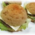 豆腐入り米粉パンで、ハンバーガー!!