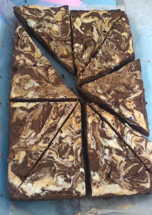 マーブルブラウニー～チョコ×チーズ～-レシピのメイン写真